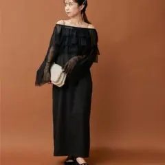 CAPRICIEUX LE'MAGE チュールハイネックワンピース PSサイズ - メルカリ