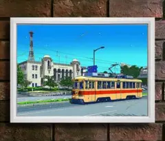 鈴木英人・アート【A4サイズ写真ポスターフレーム付き２点セット】ポスター