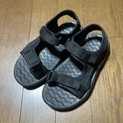 ヒラキ スポーツサンダル キッズサンダル ブラック 19cm