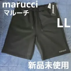 marucci 黒短パン メタリックロゴ 新品未使用 ショートパンツL 