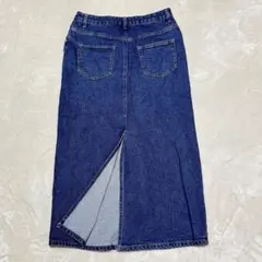 YE LiBARE イリベア L デニムロングスカート バックスリット タイトのサムネイル