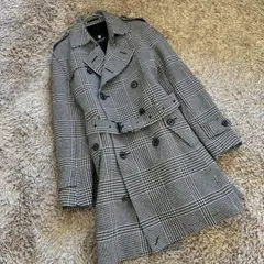 ブラックレーベル トレンチコート M チェック柄 美品