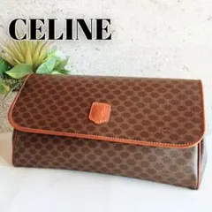 美品 セリーヌ マカダム柄 ヴィンテージ クラッチバッグ 鞄 レディース メンズ