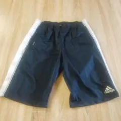 adidas アディダス ハーフパンツ L CLIMALITE 黒 3本ライン
