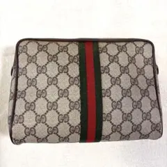 GUCCI グッチ GGパターン ポーチ シェリーライン PVC
