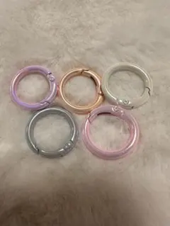 カラビナオーロラ加工5個セット#4