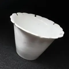 【古伊万理】白磁 輪花猪口 雪輪 染付 古伊万里染付雪輪文そば猪口◇古伊万里 中古】◇萬勝◇MK003 工芸品