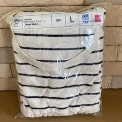 7/10まで‼️UNIQLO ドライパイルワンピース ボーダー Lのサムネイル