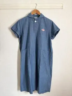 DANTON 丸襟シャツワンピース　シャンブレー