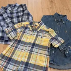 ラルフローレンシャツ　3点セット（24M,2T,100cm）