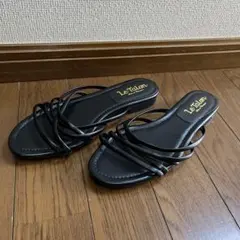 L e Talon 黒サンダルのサムネイル