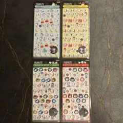 スヌーピー PEANUTS ボンボンドロップシール ミニ 4枚未使用 シール