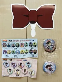 【3点セット】名探偵 コナン 千速 くら寿司 ビッくらポン 缶バッジ マグネット