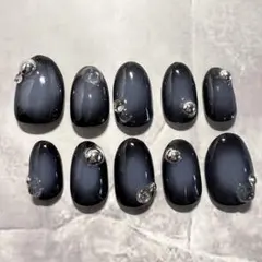 メンズチークネイル　男女兼用ストリートモードカジュアル古着個性派ネイル　即購入可