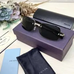 【美品】PRADA プラダ サングラス スクエア SPR11B ユニセックス