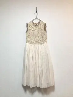 Virca パーティドレス　2次会　結婚式　チュールドレス　パール付き　お呼ばれ