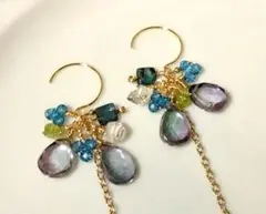 ❦14kgf❦ミスティッククォーツ❦＋α❦ 　 ❦❦ピアス❦❦メルカリ便✿匿名