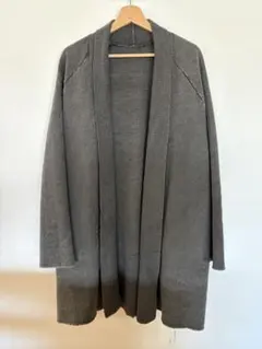 Rick Owens モヘア ドレープ ロングジャケット ダークダスト - メルカリ