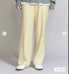 beauty&youth united arrowsバックゴム ストレートパンツ