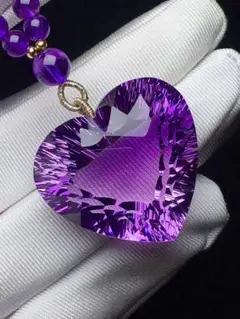 ⭐︎【天然】アメジスト ネックレス 30x28 x15mm