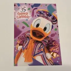 ディズニーリゾート35周年　ドナルド　ポストカード