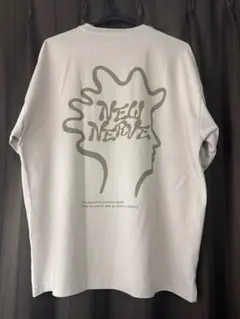 H&M オーバーサイズフィットNew Nerves ベージュ Tシャツ M
