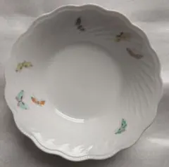 深川製磁　有田焼　蝶模様 アンティーク　深中皿×1