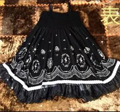 胸元下切り替え バレリーナ柄ミニワンピース