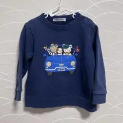 Familiar ネイビー トレーナー 90cm 車
