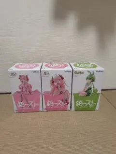ぬーどるストッパーフィギュアずんだもん 桜ミク2025 2026 3体セット
