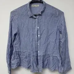 Zara Girls ストライプフリルシャツ 140cm