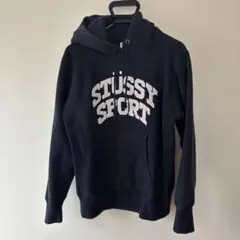 j*u様 ChampionとStussyのコラボパーカースウェットM ブラックのサムネイル