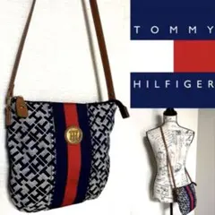 TOMMY HILFIGER 幾何学模様 ショルダーバッグ