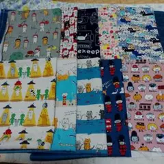 こばやし猫生地　縦50cm横25cm 10枚セット 柄変更　値下げ不可