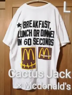 Cactus Jack × Mcdonald's Lサイズ 両面ビックプリントのサムネイル