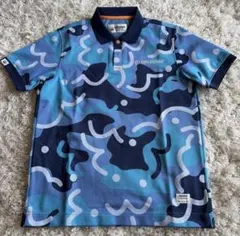 マーク&ローナ カモフラ モックネック 半袖Tシャツ ゴルフウェア