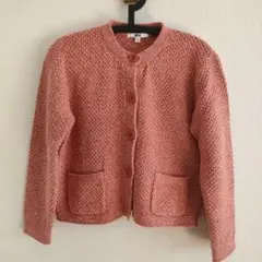 未使用☆ UNIQLO ピンク カーディガン Mサイズ