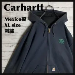 【即完モデル‼︎】Carhartt◇XL 刺繍 フルジップ パーカー C166