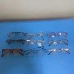 【現状品】多様なフレームスタイルのメガネセット