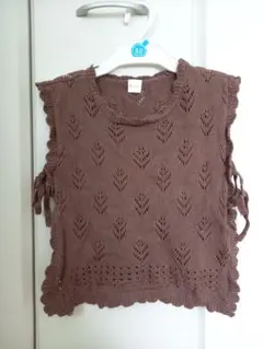 テータテート ニットベスト 80cm