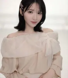 ナイスクラップ　リボンオフショルブラウス