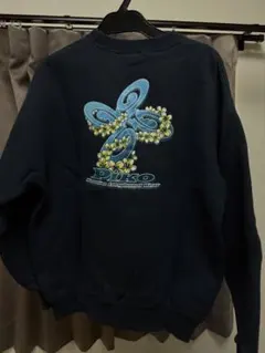 Piko 花とクローバー デザイン トレーナー　裏起毛