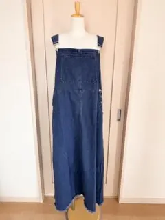 新品 大きいサイズ 4L デニムワンピース サロペット