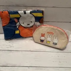 新品未使用　ミッフィー ミニバスタオルとポーチセット