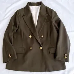 美品 ミラオーウェン S テーラードジャケット ダブルブレスト 金ボタン 金釦