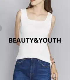 【美品 定価6600】BEAUTY&YOUTH タンクトップ スクエアネックのサムネイル