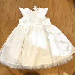 H&M ドレス　白　80 女の子　新品　結婚式　ワンピース　ドレス　フォーマル