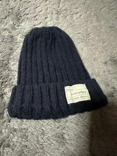 ダークブルー ニット帽