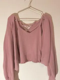 Seemi.by NICE CLAUP♡ピンクカーディガン ビスチェセット