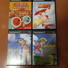 PS2ソフト みんなのGOLF4 他4本セット